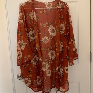 Burnt orange Kimono